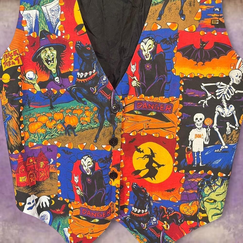Vintage basic editions halloween vest - Picture 2 of 4